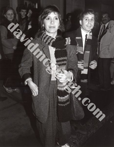Carrie Fisher and Paul Simon 1984, NY 6.jpg